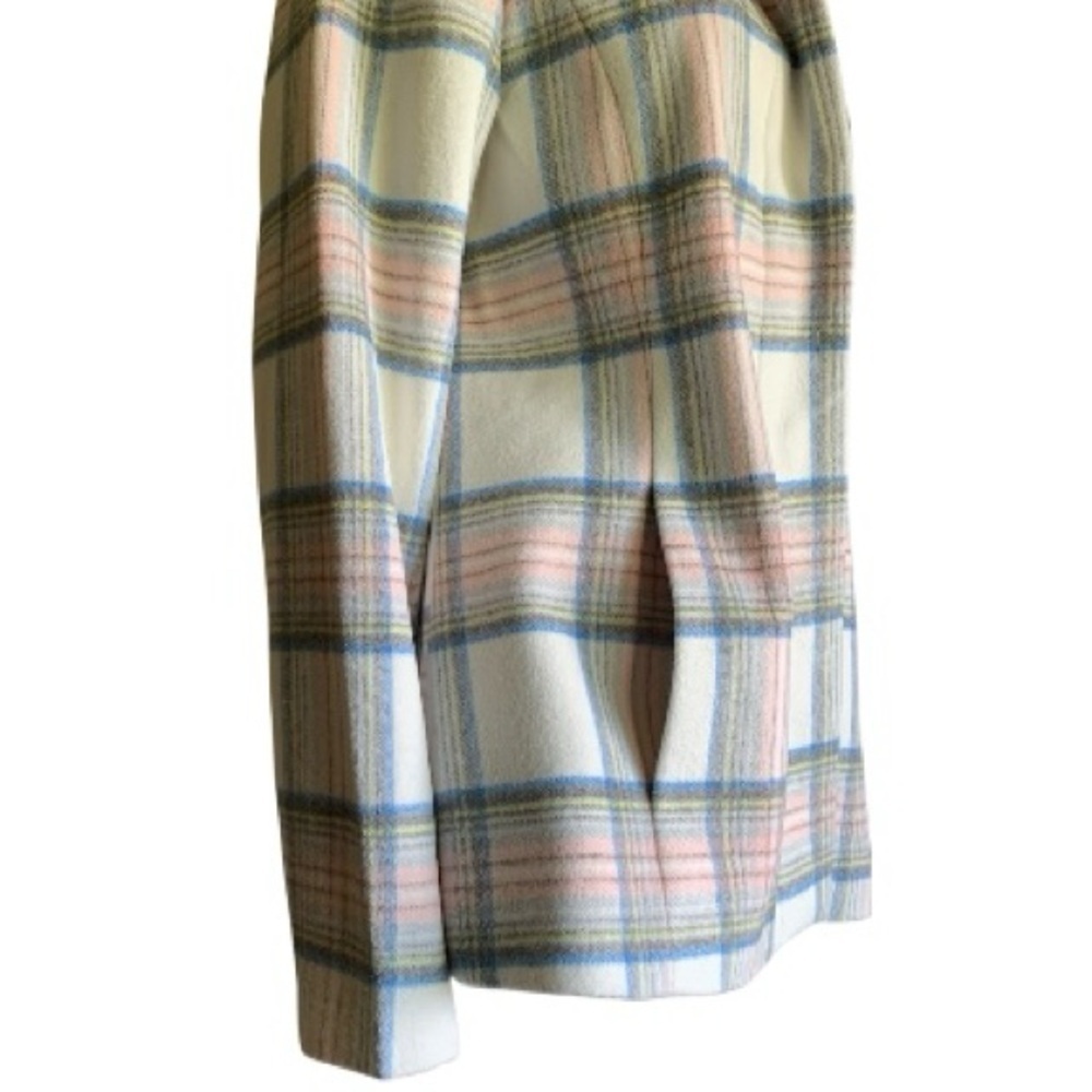 LANDSEND Women’s Tall Stand Collar Plaid Jacket - Picture 7 of 16